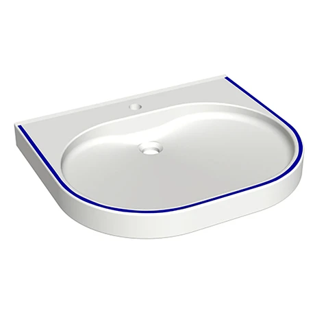 Franke ANMW504-BLUE 450mm VariusCare wheelchair accessible washbasin 1 Franke ANMW504-BLUE 450mm VariusCare wheelchair accessible washbasin