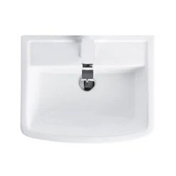 Brooklyn Modern Square Basin + Pedestal (1 Tap Hole) 9 Brooklyn Modern Square Basin + Pedestal (1 Tap Hole) -Victorian Plumbing Store Brooklyn Modern Square Basin and pedestal detail3 460