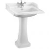 Burlington Classic Square 65cm Basin & Pedestal