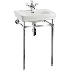 Burlington Contemporary Medium Basin & Chrome Wash Stand