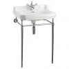 Burlington Edwardian Large Basin & Chrome Wash Stand