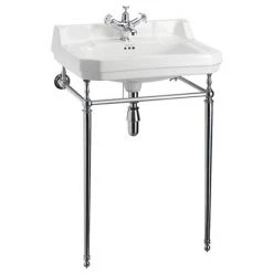 Burlington Edwardian Large Basin & Chrome Wash Stand