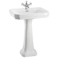 Burlington Victorian Large Basin and Pedestal - Various Tap Hole Options