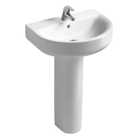 Ideal Standard Connect Arc 1TH Basin + Pedestal 1 Ideal Standard Connect Arc 1TH Basin + Pedestal