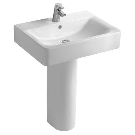 Ideal Standard Connect Cube 1TH Basin + Pedestal 1 Ideal Standard Connect Cube 1TH Basin + Pedestal