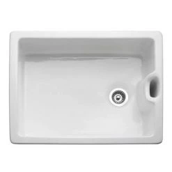 Rangemaster Classic Belfast Ceramic Kitchen Sink 595 x 455mm 5 Rangemaster Classic Belfast Ceramic Kitchen Sink 595 x 455mm -Victorian Plumbing Store CCBL595WH D3 460