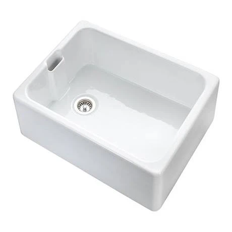 Rangemaster Farmhouse Belfast Ceramic Kitchen Sink inc. Basket Strainer Waste 4 Rangemaster Farmhouse Belfast Ceramic Kitchen Sink inc. Basket Strainer Waste - Image 4