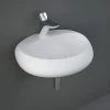 RAK Cloud 55cm 1TH Wall Hung Basin - Matt White