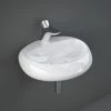 RAK Cloud 55cm 1TH Wall Hung Basin - Gloss White