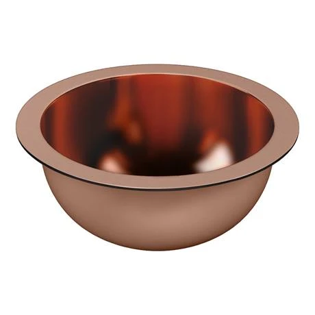 Trafalgar Polished Copper 407mm Round Counter Top Basin 3 Trafalgar Polished Copper 407mm Round Counter Top Basin - Image 3
