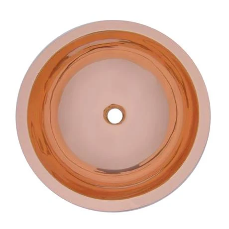 Trafalgar Polished Copper 407mm Round Counter Top Basin 2 Trafalgar Polished Copper 407mm Round Counter Top Basin - Image 2