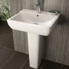 Hudson Reed Arlo 550mm 1TH Basin + Full Pedestal