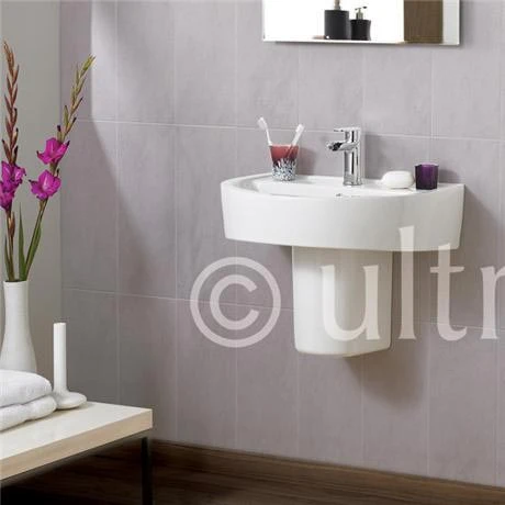 Ultra - Priory 600 Basin 1TH & Semi Pedestal - CPR001 3 Ultra - Priory 600 Basin 1TH & Semi Pedestal - CPR001 - Image 3