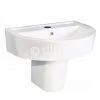 Ultra - Priory 600 Basin 1TH & Semi Pedestal - CPR001