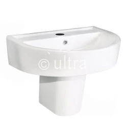 Ultra - Priory 600 Basin 1TH & Semi Pedestal - CPR001