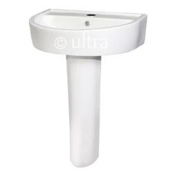 Ultra - Priory 600 Basin 1TH & Full Pedestal - CPR002