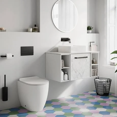 Crosswater Calpe 400mm Countertop Basin Gloss White - CT4090UCW 3 Crosswater Calpe 400mm Countertop Basin Gloss White - CT4090UCW - Image 3