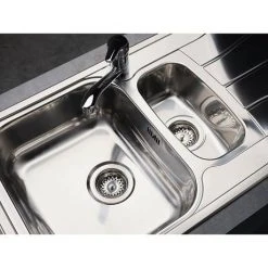 Reginox Diplomat Eco 1.5 Bowl Stainless Steel Inset Kitchen Sink -Victorian Plumbing Store DIPLOMAT15ECO D3 460
