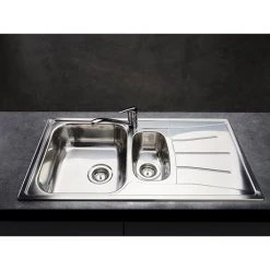 Reginox Diplomat Eco 1.5 Bowl Stainless Steel Inset Kitchen Sink -Victorian Plumbing Store DIPLOMAT15ECO D4 460