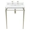 Heritage Abingdon Dorchester Basin & Washstand - Vintage Gold