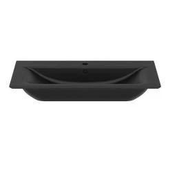 Ideal Standard Connect Air Silk Black 840mm Wall Mounted / Vanity Basin - E0279V3 -Victorian Plumbing Store E0279V3.ai2 460