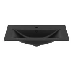 Ideal Standard Connect Air Silk Black 640mm Wall Mounted / Vanity Basin - E0279V3 -Victorian Plumbing Store E0289V3.ai2 460
