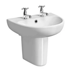 Geberit Selnova Round 2TH Basin & Semi Pedestal