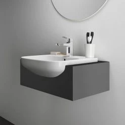 Ideal Standard i.Life A 500mm 1TH Semi-Recessed Basin -Victorian Plumbing Store E246701 D4 460