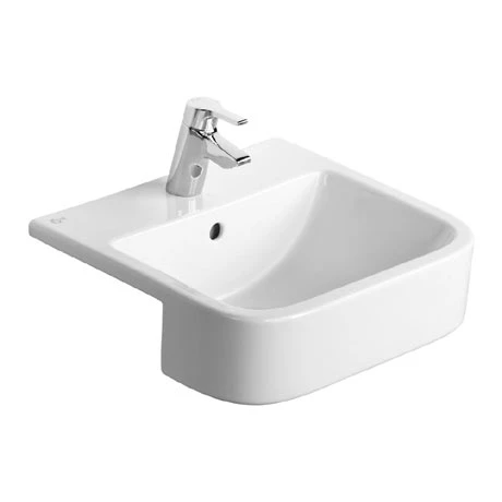 Ideal Standard Connect Cube 50cm 1TH Semi Countertop Basin 1 Ideal Standard Connect Cube 50cm 1TH Semi Countertop Basin