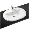Ideal Standard Connect Oval 1TH Inset Countertop Basin