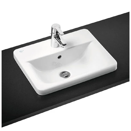 Ideal Standard Connect Cube 1TH Inset Countertop Basin 1 Ideal Standard Connect Cube 1TH Inset Countertop Basin