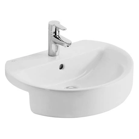 Ideal Standard Connect Sphere 55cm 1TH Semi Countertop Basin 1 Ideal Standard Connect Sphere 55cm 1TH Semi Countertop Basin