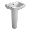 Ideal Standard Vue 55cm 1TH Basin + Pedestal