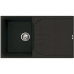 Reginox Ego 400 1.0 Bowl Granite Kitchen Sink - Black
