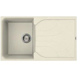 Reginox Ego 400 1.0 Bowl Granite Kitchen Sink - Cream