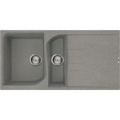 Reginox Ego 475 1.5 Bowl Granite Kitchen Sink - Titanium