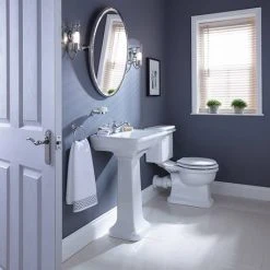 Imperial Etoile 605mm Medium Basin + Full Pedestal 9 Imperial Etoile 605mm Medium Basin + Full Pedestal -Victorian Plumbing Store ET6053TH D2 460