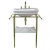 Imperial Etoile 605mm Medium Basin + Antique Gold Basin Stand