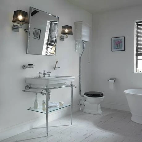 Imperial Etoile 700mm Large Basin + Polished Nickel Basin Stand 2 Imperial Etoile 700mm Large Basin + Polished Nickel Basin Stand - Image 2