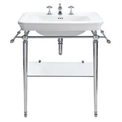 Imperial Etoile 700mm Large Basin + Chrome Basin Stand