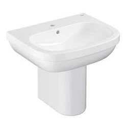 Grohe Euro Ceramic 550mm 1TH Basin + Half Pedestal