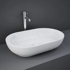 RAK Feeling 550 x 350mm 0TH Oval Counter Top Basin - FEECT5500AWHA
