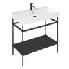 Britton Shoreditch Frame 1000mm Basin & Black Wash Stand