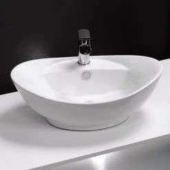 Faro Oval Counter Top Basin 1TH - 590 x 395mm