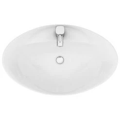 Faro Oval Counter Top Basin 1TH - 590 x 395mm -Victorian Plumbing Store Faro Oval Counter Top Basin detail2 460