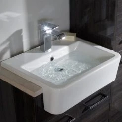 Roper Rhodes Geo 515mm Semi-Countertop Basin - G3SCBAS -Victorian Plumbing Store G3SCBAS D2 460