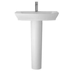 Hudson Reed Maya Basin 1TH + Full Pedestal (3 Size Options) -Victorian Plumbing Store HR maya basin ped 460