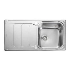 Rangemaster Houston 1.0 Bowl Stainless Steel Kitchen Sink -Victorian Plumbing Store HS9851 D3 460
