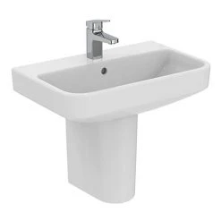 Ideal Standard i.Life S Compact 1TH Washbasin + Semi Pedestal