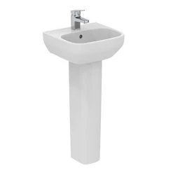 Ideal Standard i.Life A 400mm 1TH Handrinse Basin + Full Pedestal